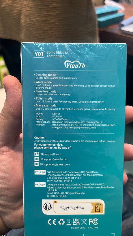 مسواک برقی سونیک TteaTh مدل K5/Y01